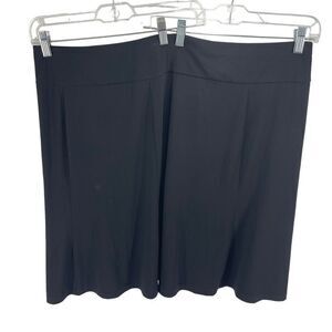 Lane Bryant Womens Elastic Waist tennis skater Skirt Pull On Stretch Mini Black